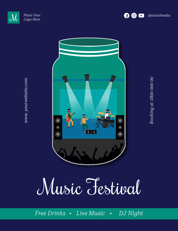 Music Festival Poster Template Free