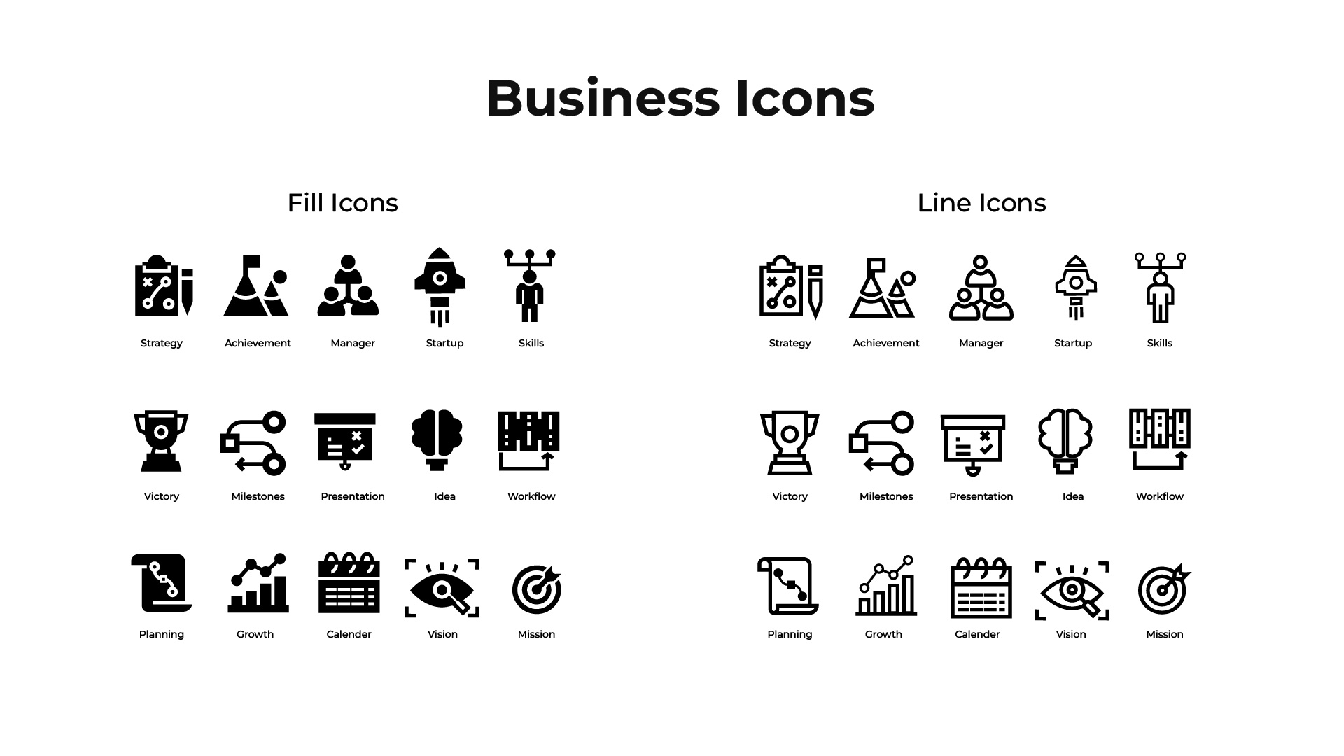 Business Vector Icon Set