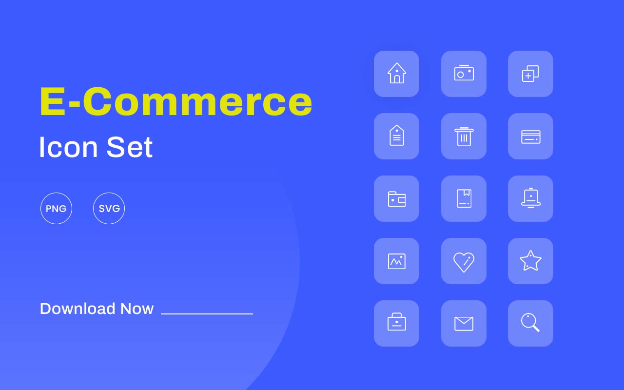E Commerce Icon Set Free