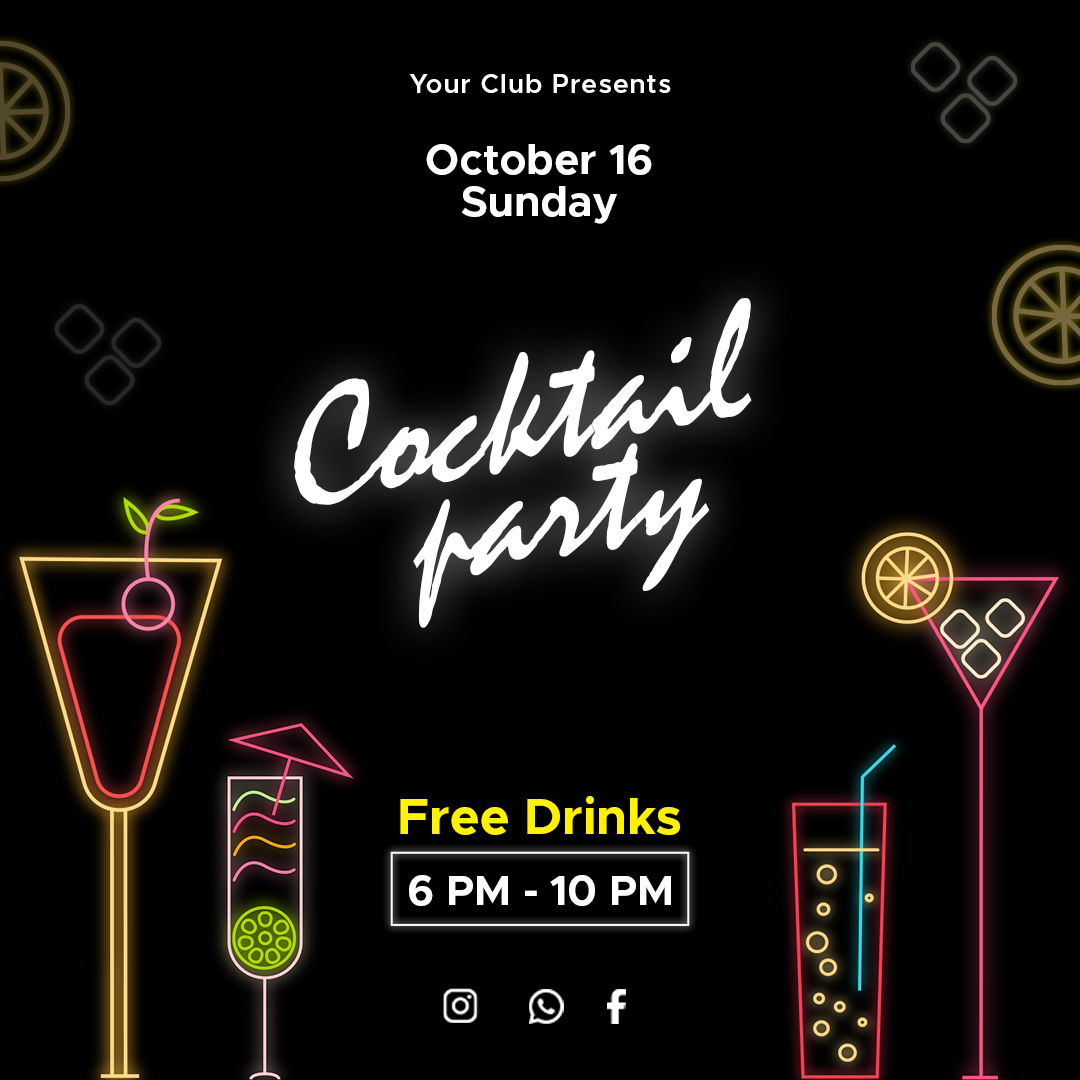 Cocktail Poster Template