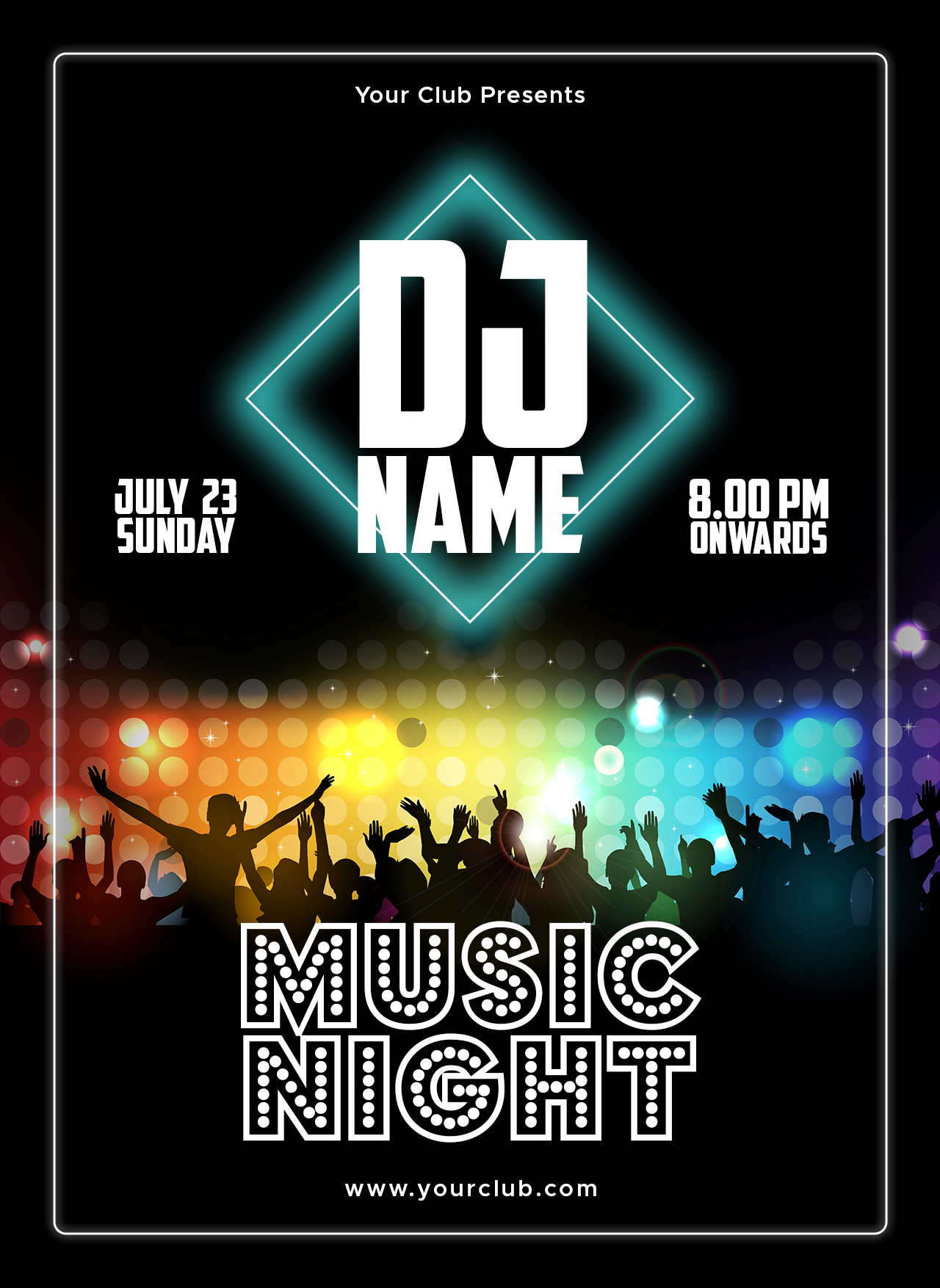 Dj Music Party Poster