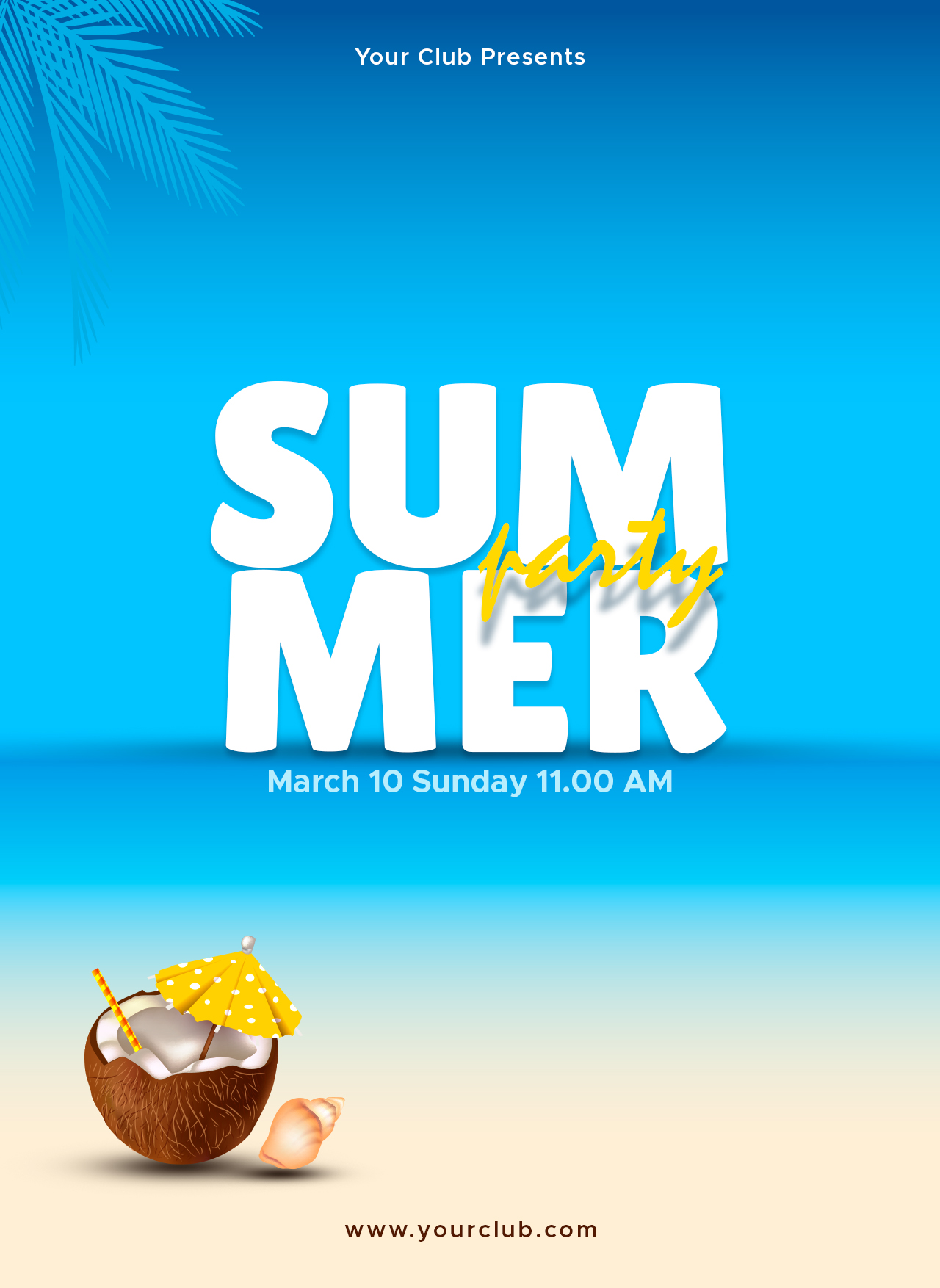 Summer Holiday Party Poster