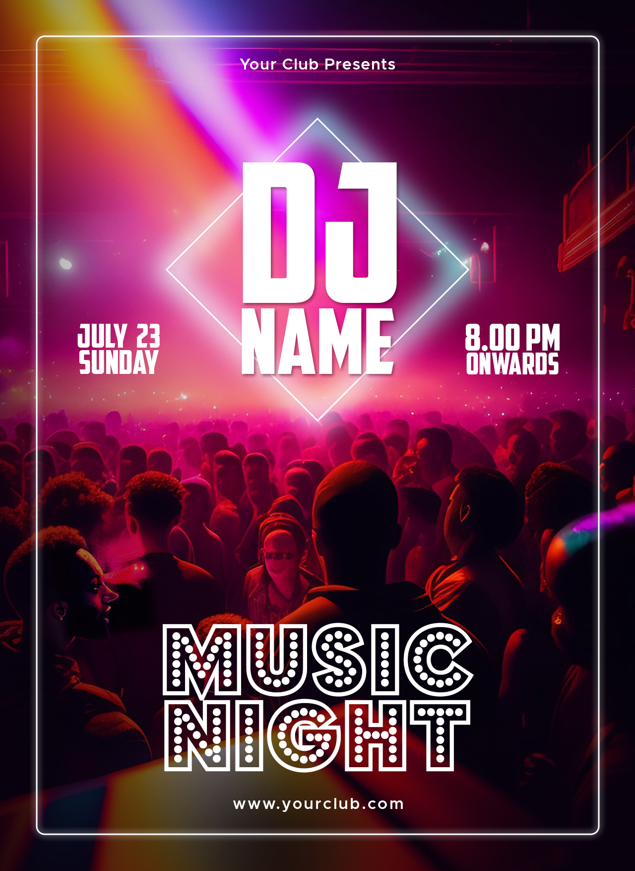 Party Night Poster Template